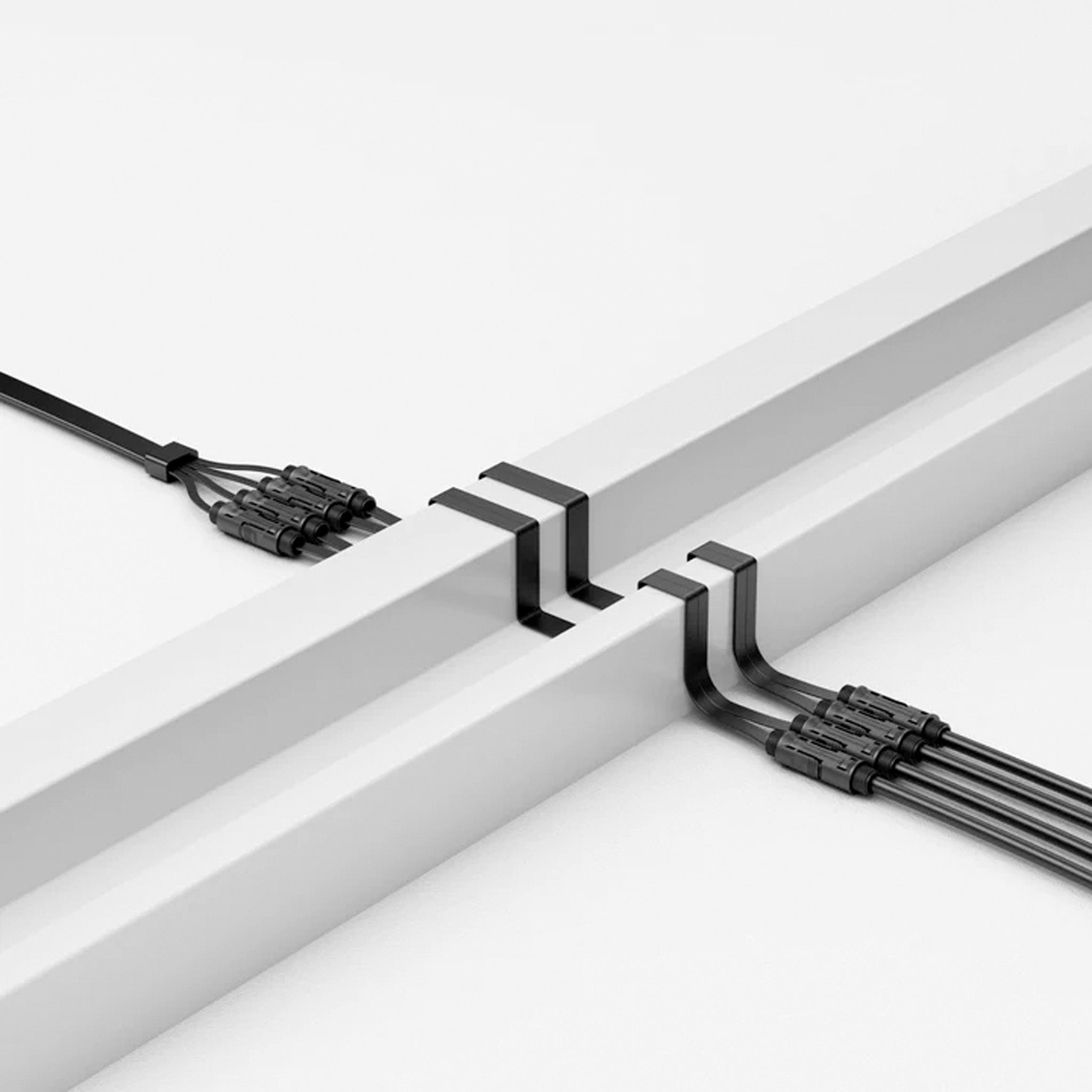 Flad solpanelkabel MC4 - MC4 (0,5M)