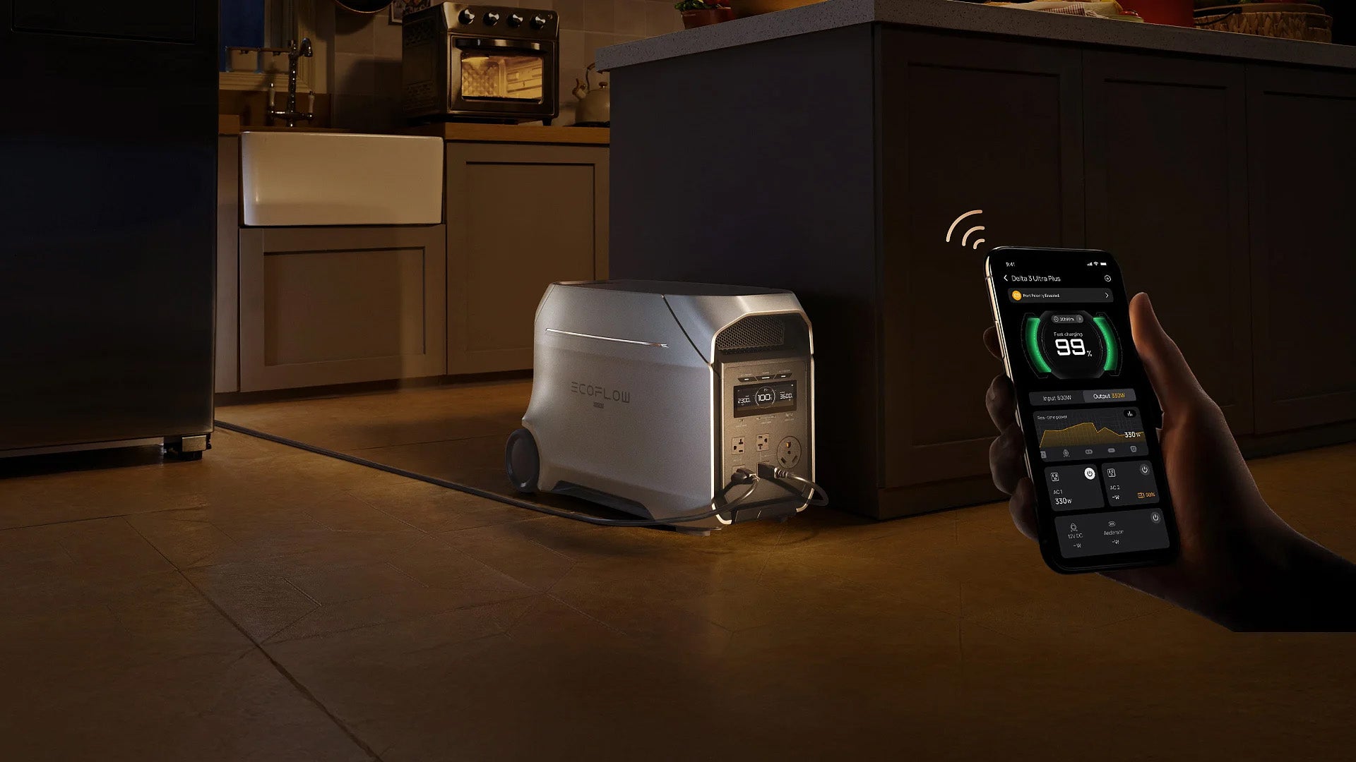 אפליקציה לשליטה מרחוק וניהו למרחוק EcoFlow DELTA 3 Ultra 3600