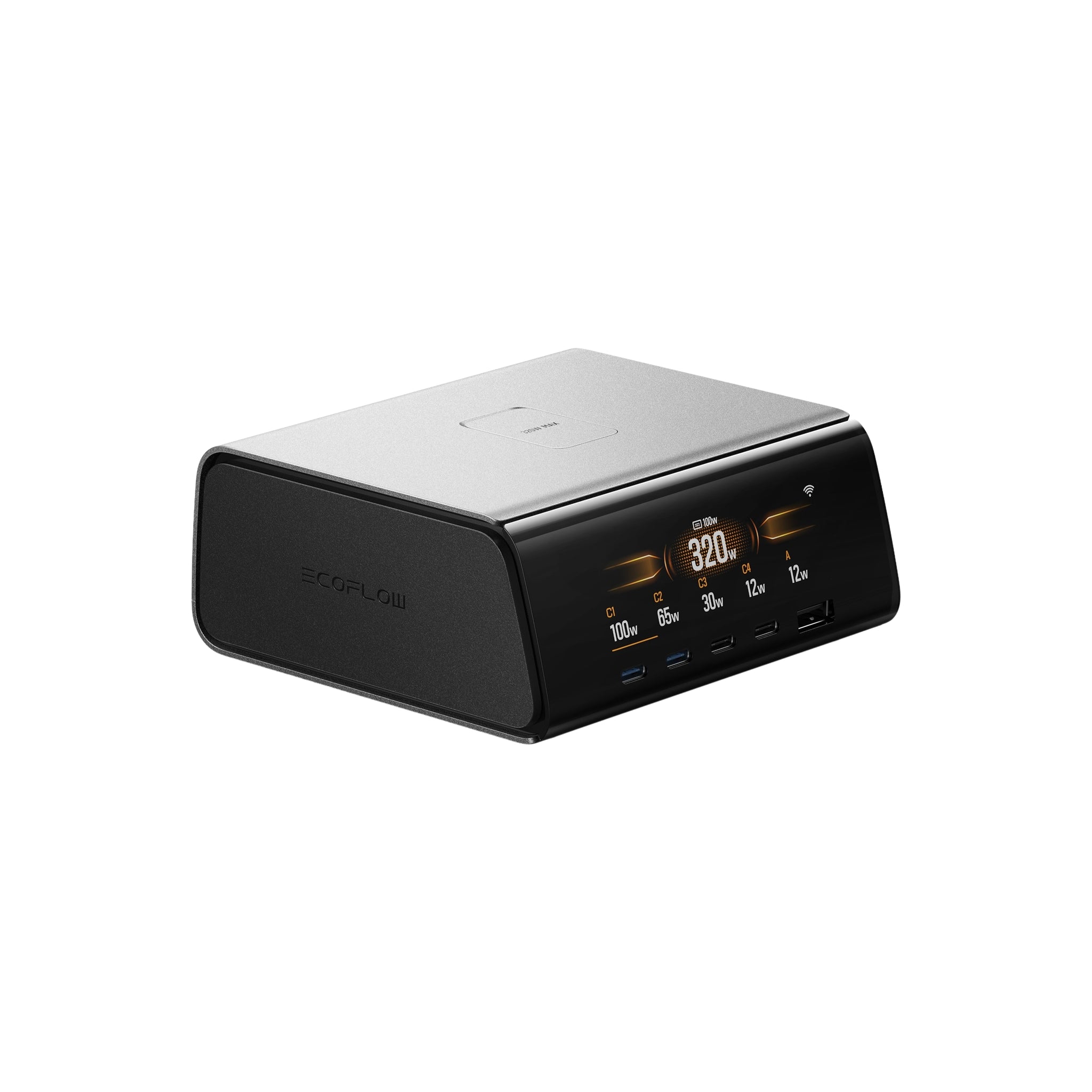 EcoFlow RAPID Pro Desktop Oplader – 320 W – GaN – 5 porte