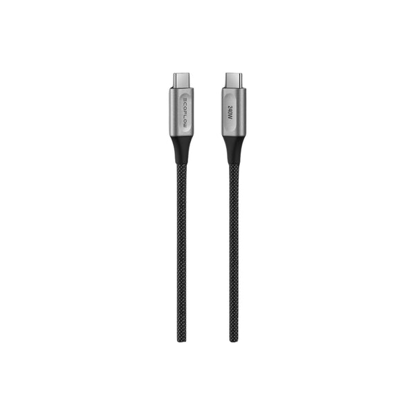 EcoFlow RAPID Pro USB-C til USB-C kabel – 240 W – nylon – 1,8 m